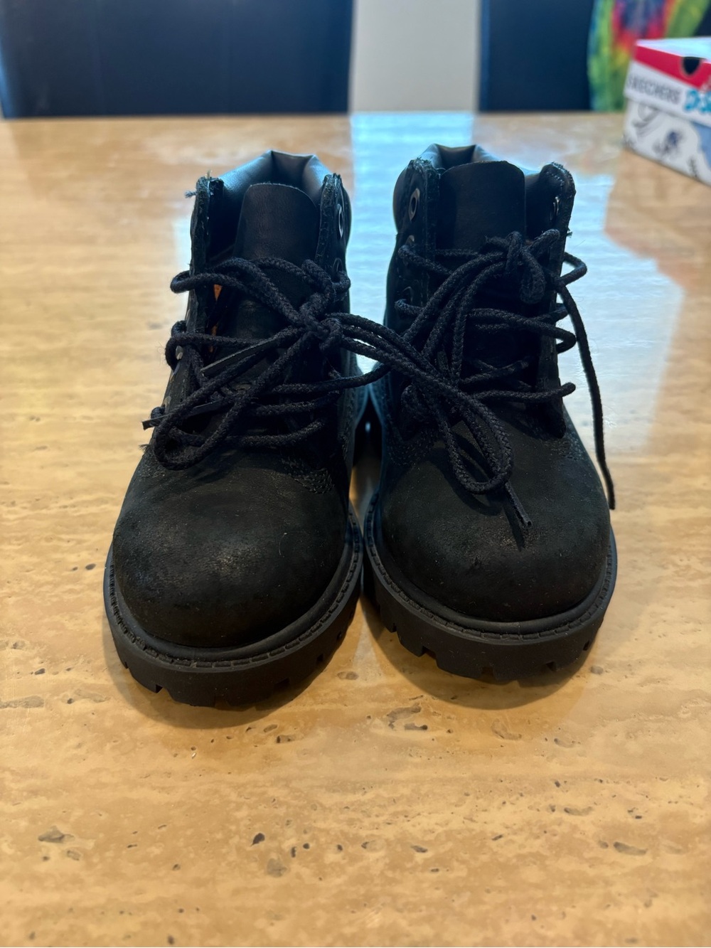 Timberland Kids Black Lace-Up Suede Sneakers
